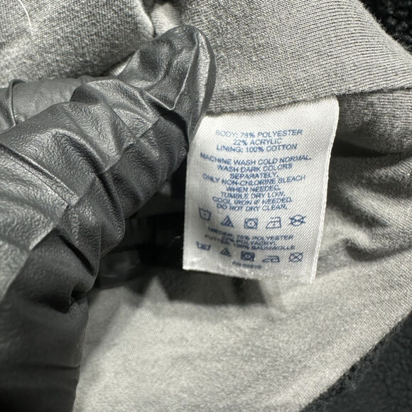 Lands' End Jacket Women's M Black Fleece 1/4 Zip - Picture 5 of 12